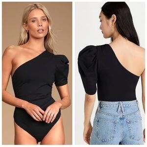 BNWT intimately by Free People black Somethin' Bout You Solid Bodysuit size M